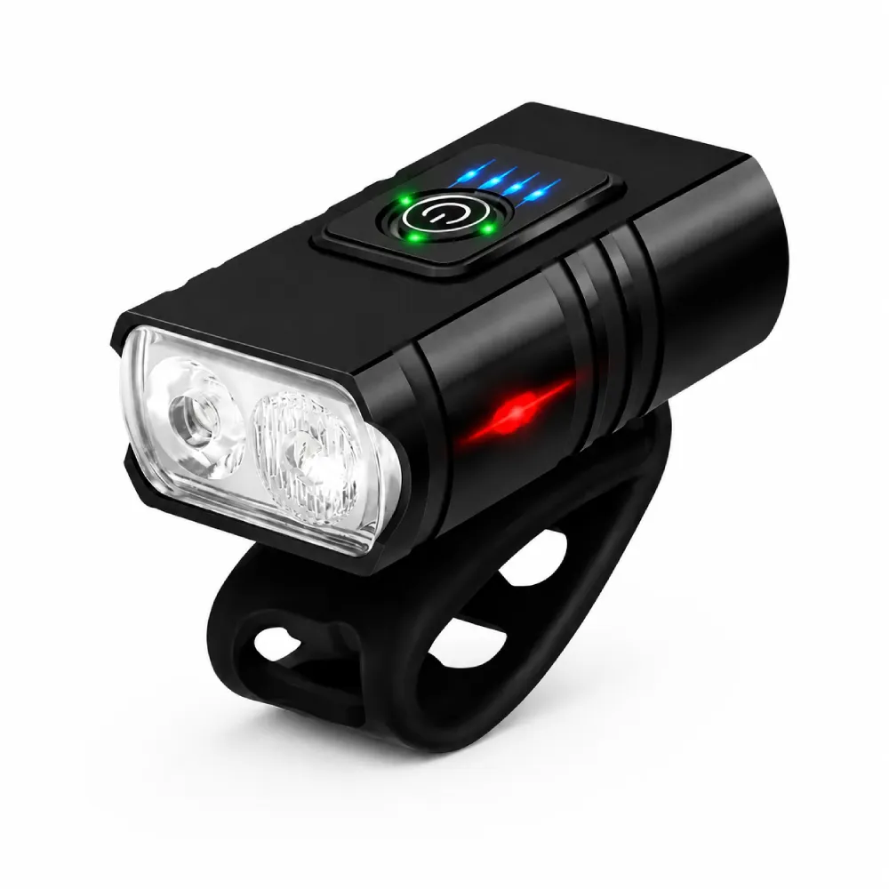Luz delantera LED para bicicleta recargable USB Ecoville