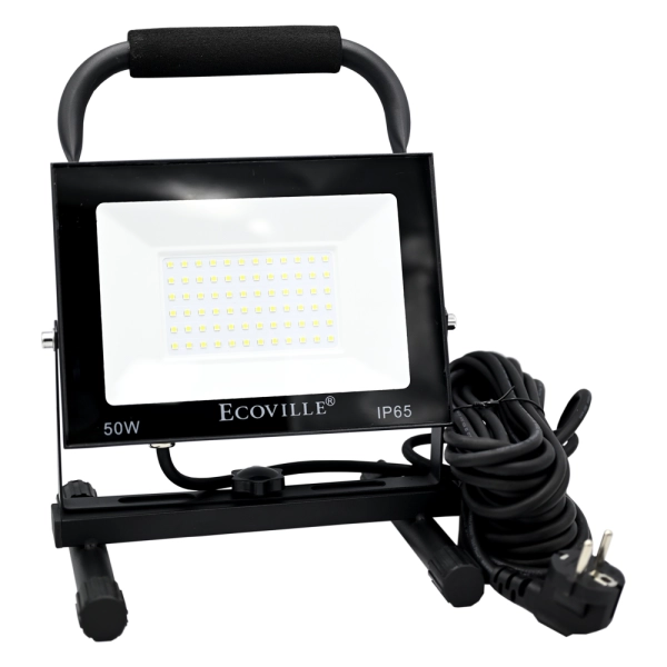 Reflector solar LED 50W 6500K exterior Ecoville